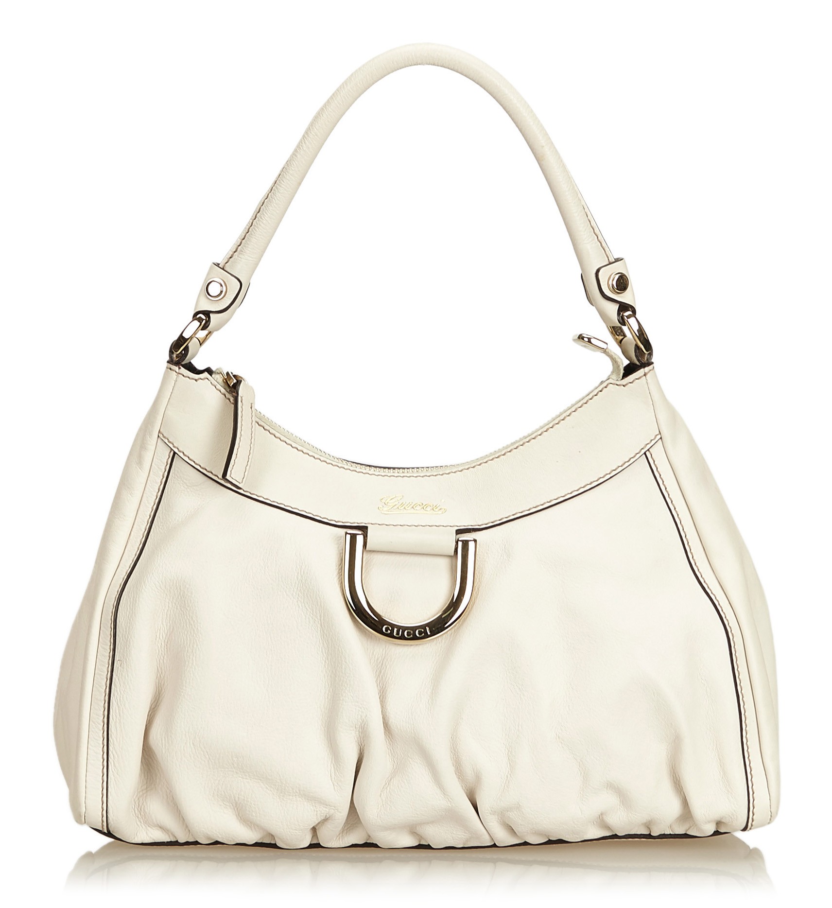 White Leather Shoulder Bag