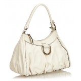 Gucci Vintage - Guccissima Leather D-Ring Shoulder Bag - White - Leather Handbag - Luxury High Quality
