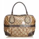 Gucci Vintage - Medium Guccissima Crystal Mix Handbag Bag - Brown - Leather Handbag - Luxury High Quality
