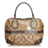 Gucci Vintage - Medium Guccissima Crystal Mix Handbag Bag - Marrone - Borsa in Pelle - Alta Qualità Luxury