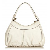 Gucci Vintage - Guccissima Leather D-Ring Shoulder Bag - Bianco - Borsa in Pelle - Alta Qualità Luxury