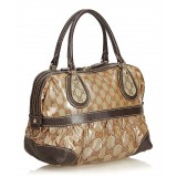 Gucci Vintage - Medium Guccissima Crystal Mix Handbag Bag - Brown - Leather Handbag - Luxury High Quality