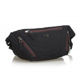 Gucci Vintage - Nylon Web Belt Bag - Black - Leather Handbag - Luxury High Quality