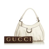 Gucci Vintage - Guccissima Leather D-Ring Shoulder Bag - Bianco - Borsa in Pelle - Alta Qualità Luxury