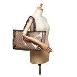 Gucci Vintage - GG Supreme Coated Canvas Abbey-D Ring Tote Bag - Marrone - Borsa in Pelle - Alta Qualità Luxury
