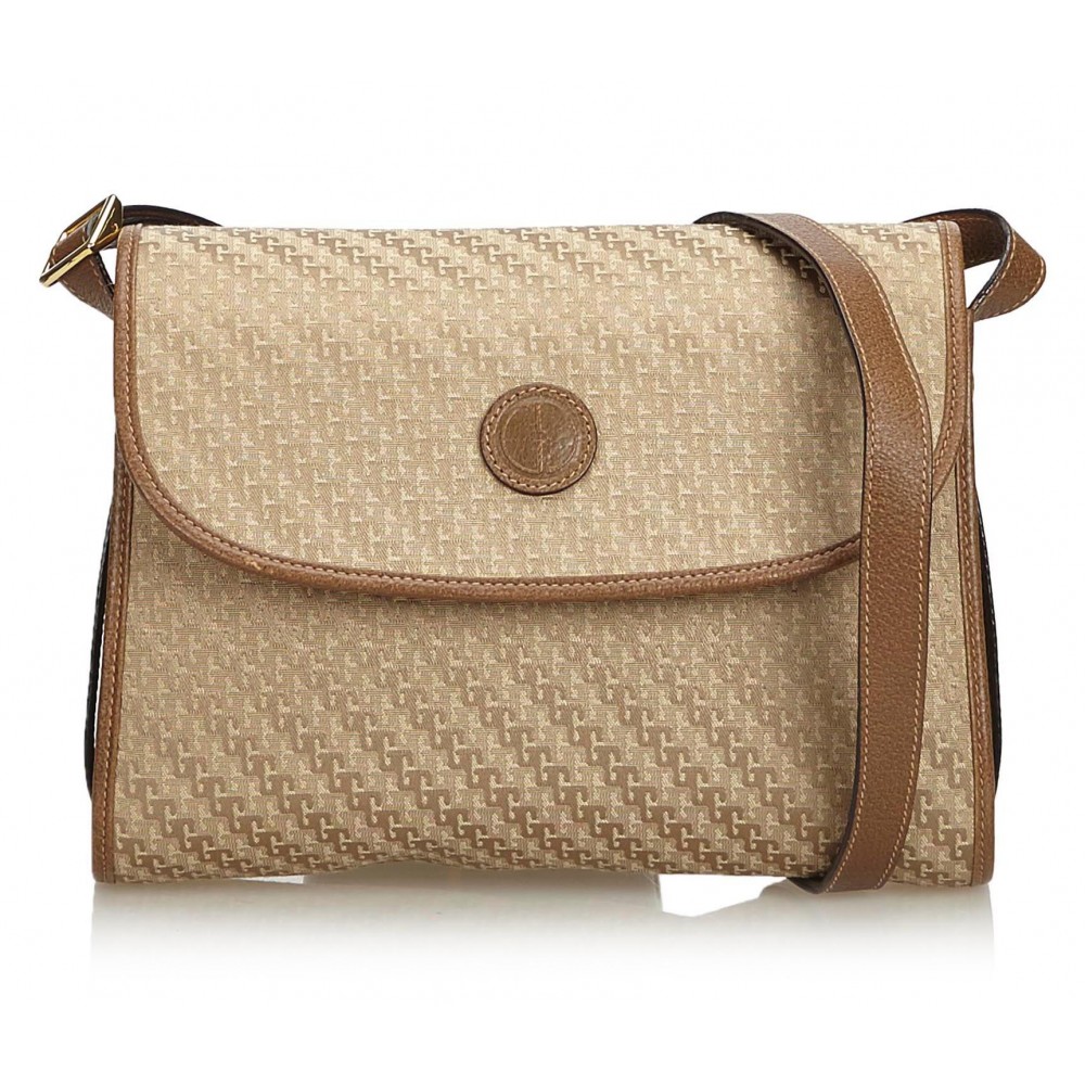 Maxi GG Mini Canvas Crossbody Bag in Brown - Gucci