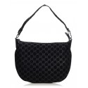 Gucci Vintage - GG Suede Hobo Bag - Black - Leather Handbag - Luxury High Quality