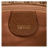 Gucci Vintage - GG Jacquard Crossbody Bag - Brown - Leather Handbag - Luxury High Quality