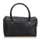 Gucci Vintage - Leather Boston Bag - Black - Leather Handbag - Luxury High Quality