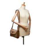 Gucci Vintage - GG Jacquard Crossbody Bag - Marrone - Borsa in Pelle - Alta Qualità Luxury