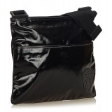 Gucci Vintage - Coated Canvas Crossbody Bag - Nero - Borsa in Pelle - Alta Qualità Luxury