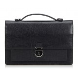 Gucci Vintage - Leather Handbag Bag - Nero - Borsa in Pelle - Alta Qualità Luxury