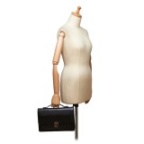 Gucci Vintage - Leather Handbag Bag - Nero - Borsa in Pelle - Alta Qualità Luxury