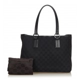 Gucci Vintage - Guccissima Jacquard Tote Bag - Black - Leather Handbag - Luxury High Quality