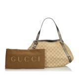 Gucci Vintage - GG Jacquard Pelham Tote Bag - Brown - Leather Handbag - Luxury High Quality