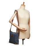 Gucci Vintage - Jacquard Abbey Crossbody Bag - Blu - Borsa in Pelle - Alta Qualità Luxury