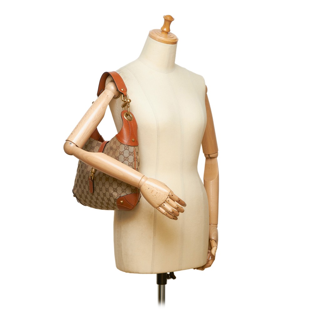 Gucci Vintage - Guccissima New Jackie Jacquard Hobo Bag - Brown - Leather Handbag - Luxury High ...