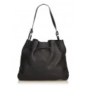 Gucci Vintage - Leather Drawstring Shoulder Bag - Black - Leather Handbag - Luxury High Quality