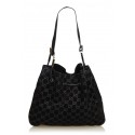 Gucci Vintage - Guccissima Jacquard Tote Bag - Black - Leather Handbag - Luxury High Quality