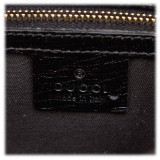 Gucci Vintage - GG Canvas Hasler Crossbody Bag - Black - Leather Handbag - Luxury High Quality