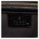 Gucci Vintage - GG Canvas Hasler Crossbody Bag - Nero - Borsa in Pelle - Alta Qualità Luxury