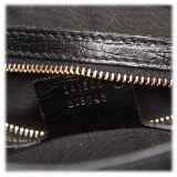 Gucci Vintage - GG Canvas Hasler Crossbody Bag - Nero - Borsa in Pelle - Alta Qualità Luxury