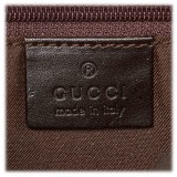 Gucci Vintage - GG Web Jacquard Shoulder Bag - Brown - Leather Handbag - Luxury High Quality