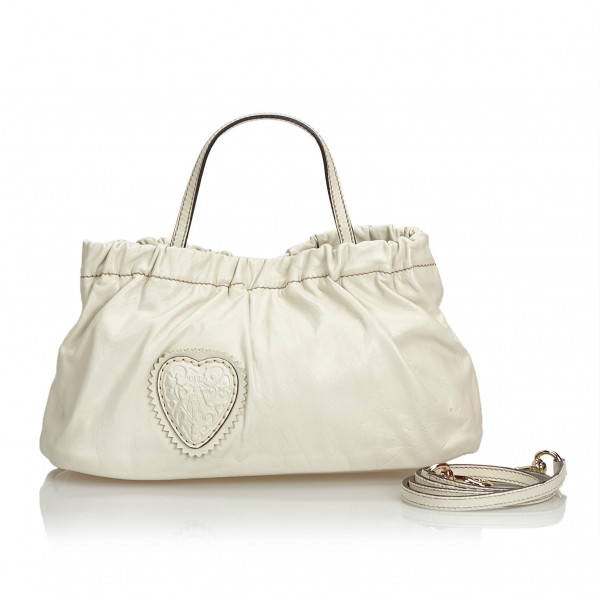 Gucci Vintage - Leather Hysteria Satchel Bag - Bianco - Borsa in Pelle - Alta Qualità Luxury