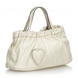 Gucci Vintage - Leather Hysteria Satchel Bag - Bianco - Borsa in Pelle - Alta Qualità Luxury