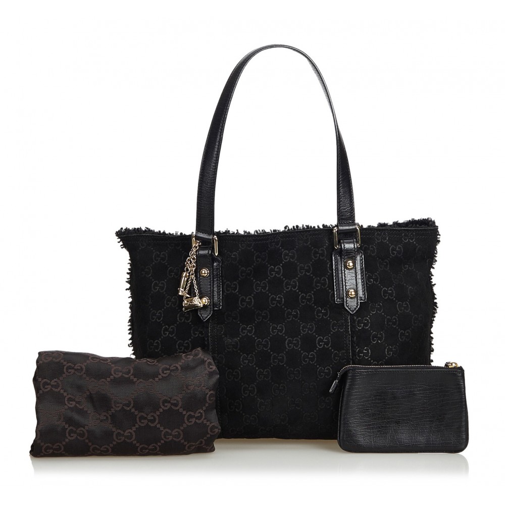 Gucci Vintage - GG Mouton Jolicoeur Tote Bag - Black - Leather Handbag -  Luxury High Quality - Avvenice