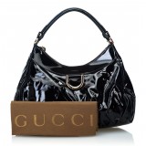 Gucci Vintage - Leather Abbey D-Ring Hobo Bag - Black - Leather Handbag - Luxury High Quality