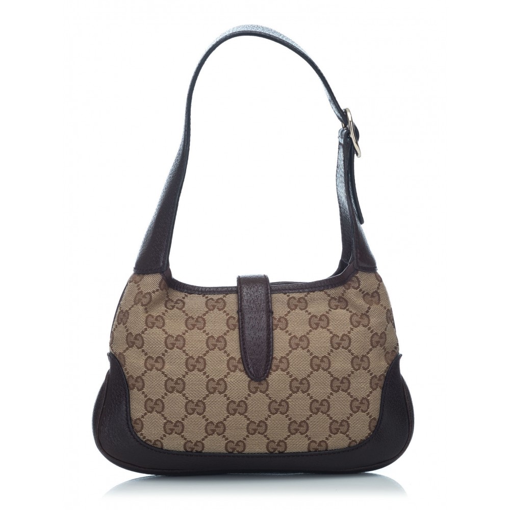 Gucci Blue Web GG Canvas Vintage 2C Turn Lock Flap Shoulder Bag