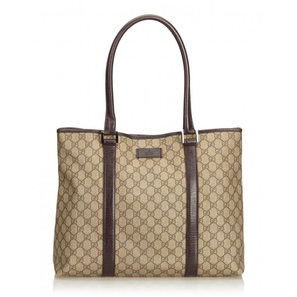 Gucci Vintage - Guccissima Tote Bag - Marrone - Borsa in Pelle - Alta Qualità Luxury