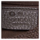 Gucci Vintage - Canvas Hobo Bag - Brown - Leather Handbag - Luxury High Quality