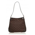 Gucci Vintage - GG Canvas Shoulder Bag - Brown - Leather Handbag - Luxury High Quality