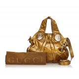 Gucci Vintage - Patent Leather Hysteria Bag - Gold - Leather Handbag - Luxury High Quality