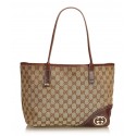 Gucci Vintage - Guccissima Canvas Britt Tote Bag - Brown - Leather Handbag - Luxury High Quality