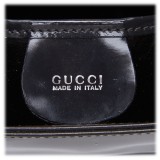 Gucci Vintage - Double G Patent Leather Handbag Bag - Black - Leather Handbag - Luxury High Quality