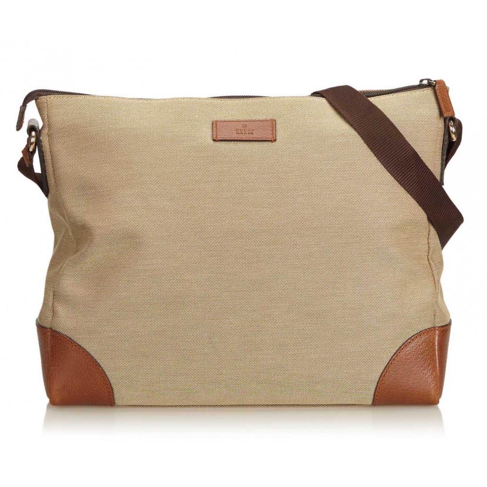 Miu Miu Vintage - Leather Shoulder Bag - Brown Beige - Leather Handbag -  Luxury High Quality - Avvenice