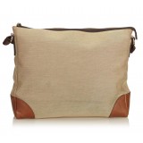 Gucci Vintage - Canvas Crossbody Bag - Marrone - Borsa in Pelle - Alta Qualità Luxury