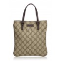 Gucci Vintage - GG Handbag Bag - Brown - Leather Handbag - Luxury High Quality