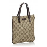 Gucci Vintage - GG Handbag Bag - Marrone - Borsa in Pelle - Alta Qualità Luxury