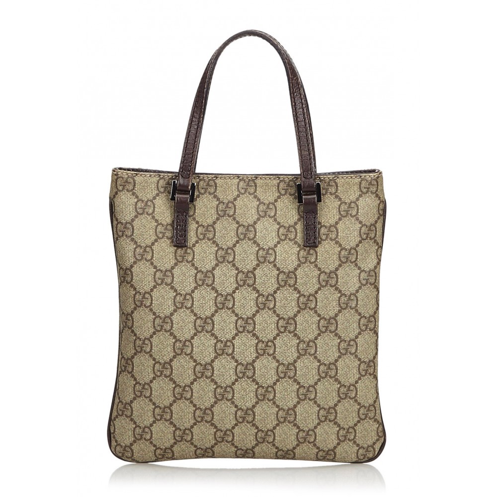 Gucci Vintage - GG Supreme Travel Bag - White - Leather Handbag - Luxury  High Quality - Avvenice