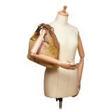 Gucci Vintage - Velour Horsebit Hobo Bag - Marrone - Borsa in Pelle - Alta Qualità Luxury