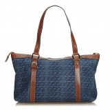 Gucci Vintage - Denim Tote Bag - Blu - Borsa in Pelle - Alta Qualità Luxury