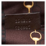 Gucci Vintage - Canvas Tote Bag - Marrone - Borsa in Pelle - Alta Qualità Luxury