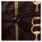 Gucci Vintage - Canvas Tote Bag - Brown - Leather Handbag - Luxury High Quality