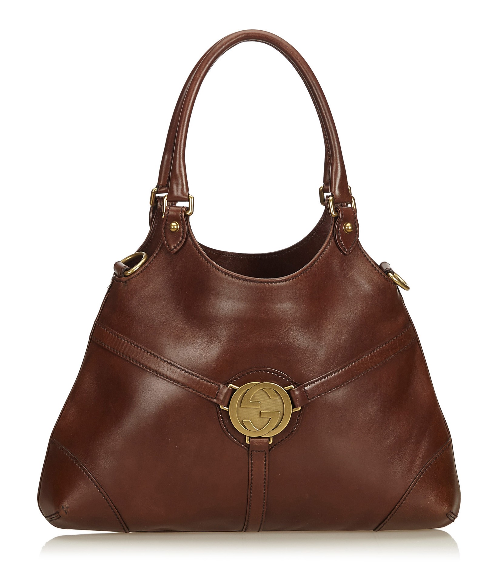 Gucci Vintage - Web Leather Heritage Hobo Bag - Brown - Leather Handbag -  Luxury High Quality - Avvenice