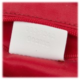 Gucci Vintage - Nylon Backpack - White Red - Leather Backpack - Luxury High Quality