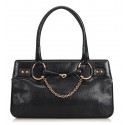 Gucci Vintage - Horsebit Leather Handbag Bag - Nero - Borsa in Pelle - Alta Qualità Luxury